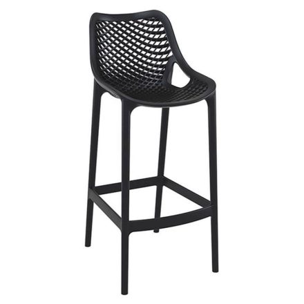 GS 1049 Barhocker aus Polypropylen in Schwarz