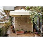 Mural wandmontierter Aluminiumrahmen Sonnenschirm 3x3m