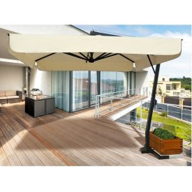 Venere Aluminium Sonnenschirm mit Gestell 2 x 2 m