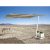 Flacher Aluminium-Sonnenschirm mit Gestell 2,8 x 2,8 m