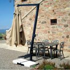 Venere Aluminium Sonnenschirm mit Gestell 2 x 3 m