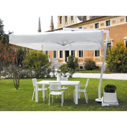 Afrodite Aluminium Sonnenschirm mit Gestell 3 x 4 m