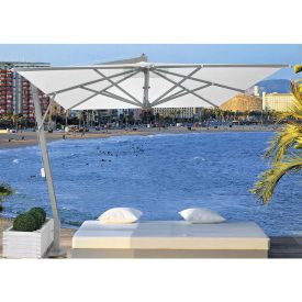 Marte Aluminium Sonnenschirm mit Gestell 3 x 4 m