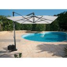 Pitagora Aluminium Sonnenschirm mit Gestell 4 x 4 m