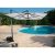 Pitagora Aluminium Sonnenschirm mit Gestell 4 x 4 m