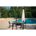 Pitagora Aluminium Sonnenschirm mit Gestell 4 x 4 m