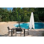 Pitagora Aluminium Sonnenschirm mit Gestell 3 x 3 m