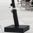 Eclisse Aluminium Sonnenschirm mit Gestell 4,5 x 4,5 m