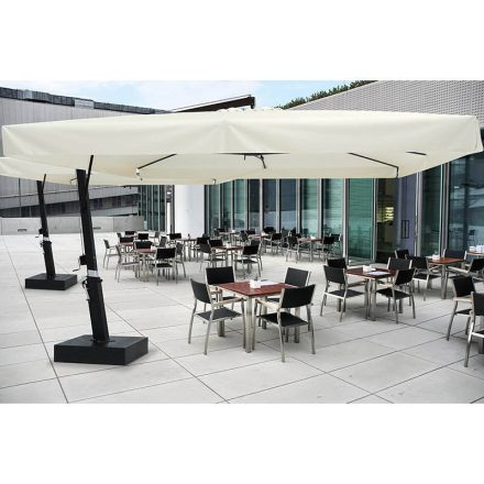 Eclisse Aluminium Sonnenschirm mit Gestell 5 x 5 m