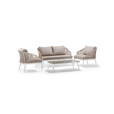 Kos/2 Sofagarnitur beige weiß