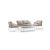 Kos/2 Sofagarnitur beige weiß