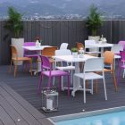Nardi Riva Bistrot stapelbarer Gartenstuhl aus Kunststoff in verschiedenen Farben
