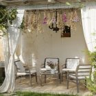Nardi Aria taubengrauer Outdoor-Sessel mit weißen Polstern