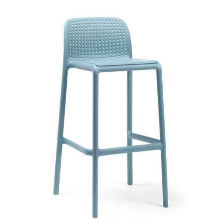 Nardi Lido Garten stapelbar Barhocker himmelblau