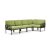 Nardi Komodo modulares Ecksofa anthrazit-avocado sunbrella