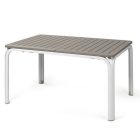 Nardi Alloro 140-210cm ausziehbarer Gartentisch taubengrau - weiß