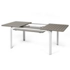 Nardi Alloro 140-210cm ausziehbarer Gartentisch taubengrau - weiß