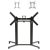 Nardi Scudo Double Aluminium Outdoor Folding Interlocking Tischbeine