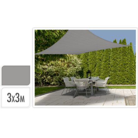 Flow Quadratisches Sonnensegel grau 300 cm