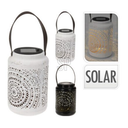 Wish solar led lampe weiß, schwarz 20 cm