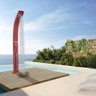 Spring A145 Topline Curved Garden Shower mit Warm-/Kaltwasser-Duschkopf