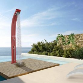   Spring A145 Topline Curved Garden Shower mit Warm-/Kaltwasser-Duschkopf