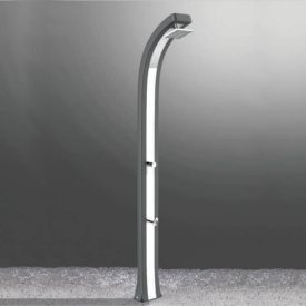   Spring Plus B125 gebogene traditionelle Gartendusche mit Fußwaschbecken