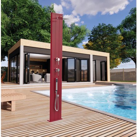 Dada S D440 Gerade Garten-Solardusche mit Handbrause und Kalkfilter-Set
