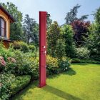 Dada S D455 gerade Gartendusche mit Warm-/Kaltwasser und Fußwaschbecken