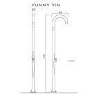Funny Yin T105 kalt-warmes Wasser Gartendusche
