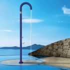 Funny Yin T 125 - Topline gebogene Garten-Kalt-Warm-Wasser-Dusche mit Fußwaschanlage