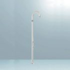 Funny Yin T 125 - Topline gebogene Garten-Kalt-Warm-Wasser-Dusche mit Fußwaschanlage