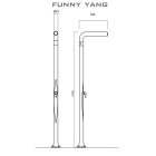 Funny Yang T205 kalt-warmes Wasser Gartendusche
