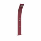 Dada D350 Topline gebogene Solar-Gartendusche mit Fußwaschanlage