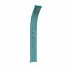Dada D350 Topline gebogene Solar-Gartendusche mit Fußwaschanlage