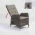 Kingston Kunst-Rattan-Relax-Sessel grau-braun
