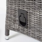 Kingston Kunst-Rattan-Relax-Sessel grau-braun