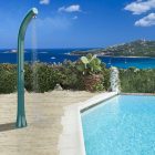 Jolly A520 Topline Curved Solar Gartendusche mit Fußwaschanlage