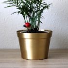 Bende Metalltopf mit gebürstetem Kupferfaden 12cm
