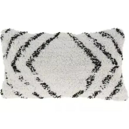 Zickzack-Kissen in Weiß 30 x 50 cm