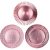 Pinky Polypropylen Teller mit drei Mustern rosa 33cm
