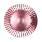Pinky Polypropylen Teller mit drei Mustern rosa 33cm
