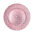 Pinky Polypropylen Teller mit drei Mustern rosa 33cm