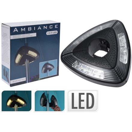 Iris led sonnenschirm beleuchtung