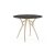 Ivy-L beige-schwarzer Marmortisch für draußen 90x90 cm