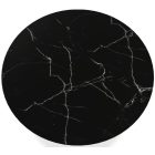 Ivy-L beige-schwarzer Marmortisch für draußen 90x90 cm