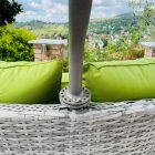 LO-MT030 Outdoor-Set mit drehbarem Sonnenschirm
