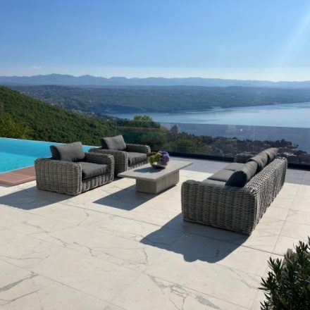 LO-74581 Garten-Rattan-Sitzgarnitur