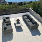 LO-74581 Garten-Rattan-Sitzgarnitur