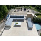 LO-76434 Outdoor-Ecksofa grau